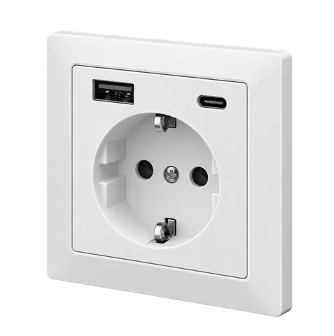 Base de enchufe con USB